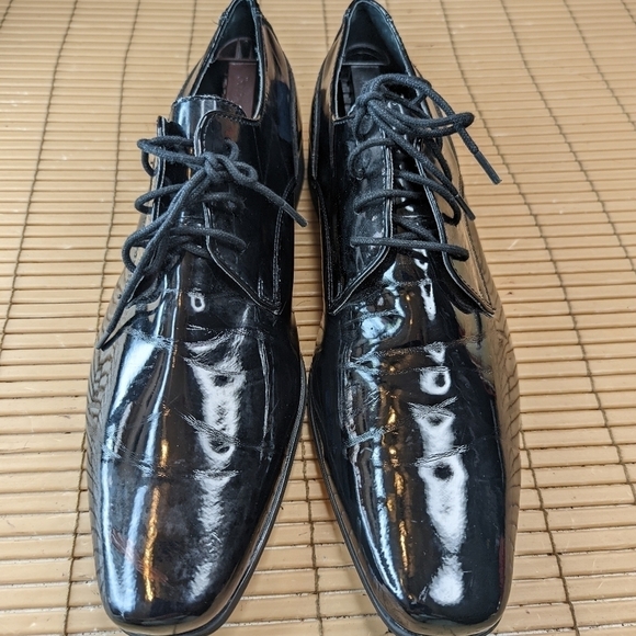 Calvin Klein "Brodie" Men's sz 10E (wide) Formal, Wedding, Prom, Tuxedo Dress Sh - Picture 1 of 9